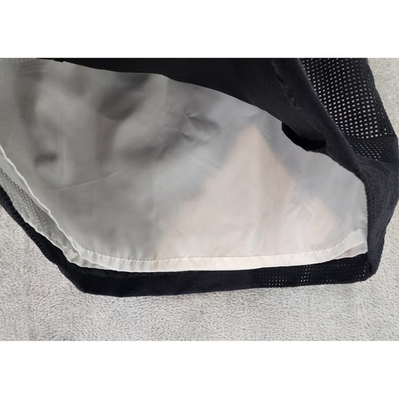 Worthington Skirt Womens 10 Black Faux Suede Mesh Retro a Line Mini - Picture 7 of 8